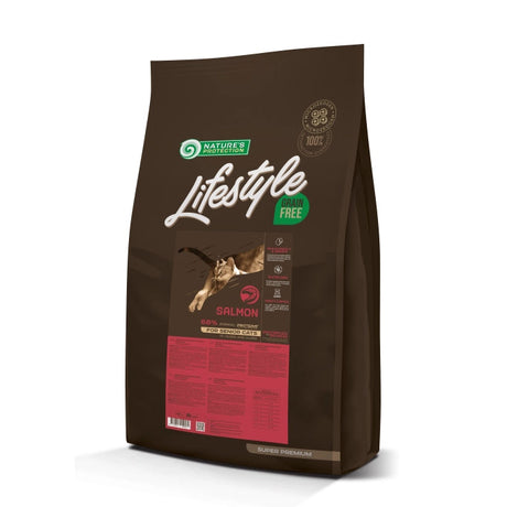 Nature's Protection Lifestyle Grain Free Senior Cat cu Somon