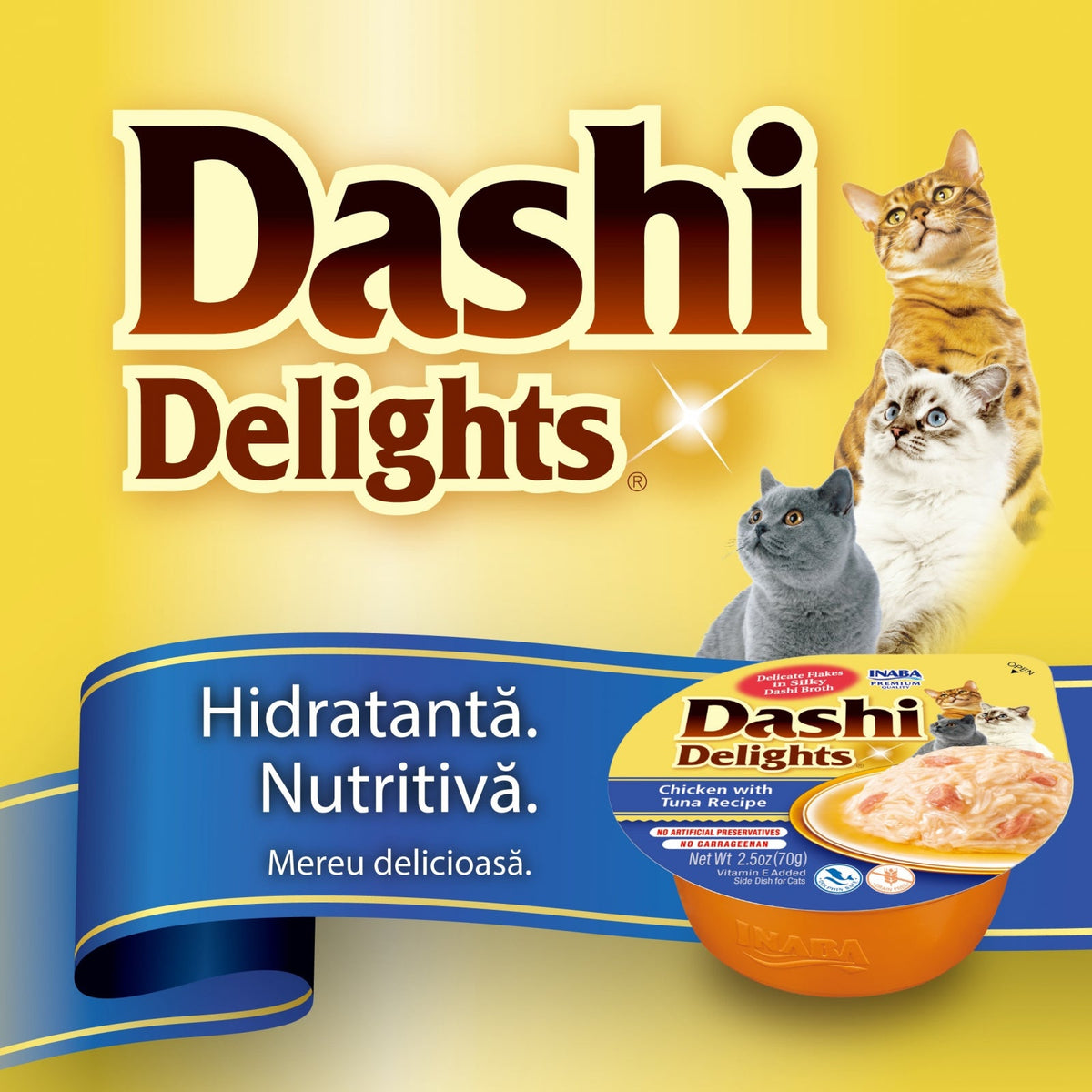 Ciao Dashi pentru pisici cu Pui si Scoici