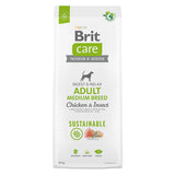 Brit Care Dog Sustainable Adult Medium Breed Pui si Insecte 12 Kg