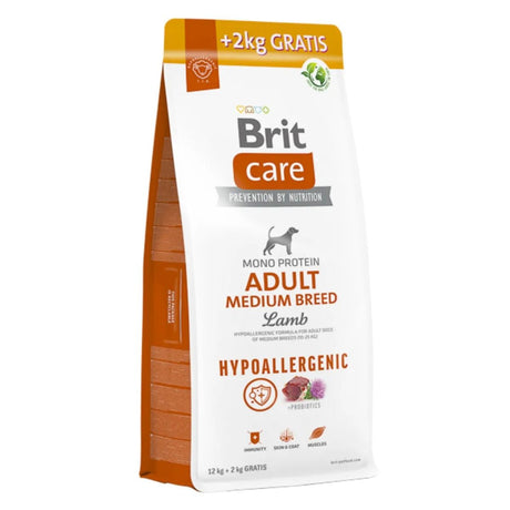 Brit Care Dog Hypoallergenic Adult Medium Breed Miel si Orez