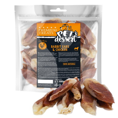 Pet's Dessert Dog Rabbit Ears&Chicken 80g LSR-04(2)