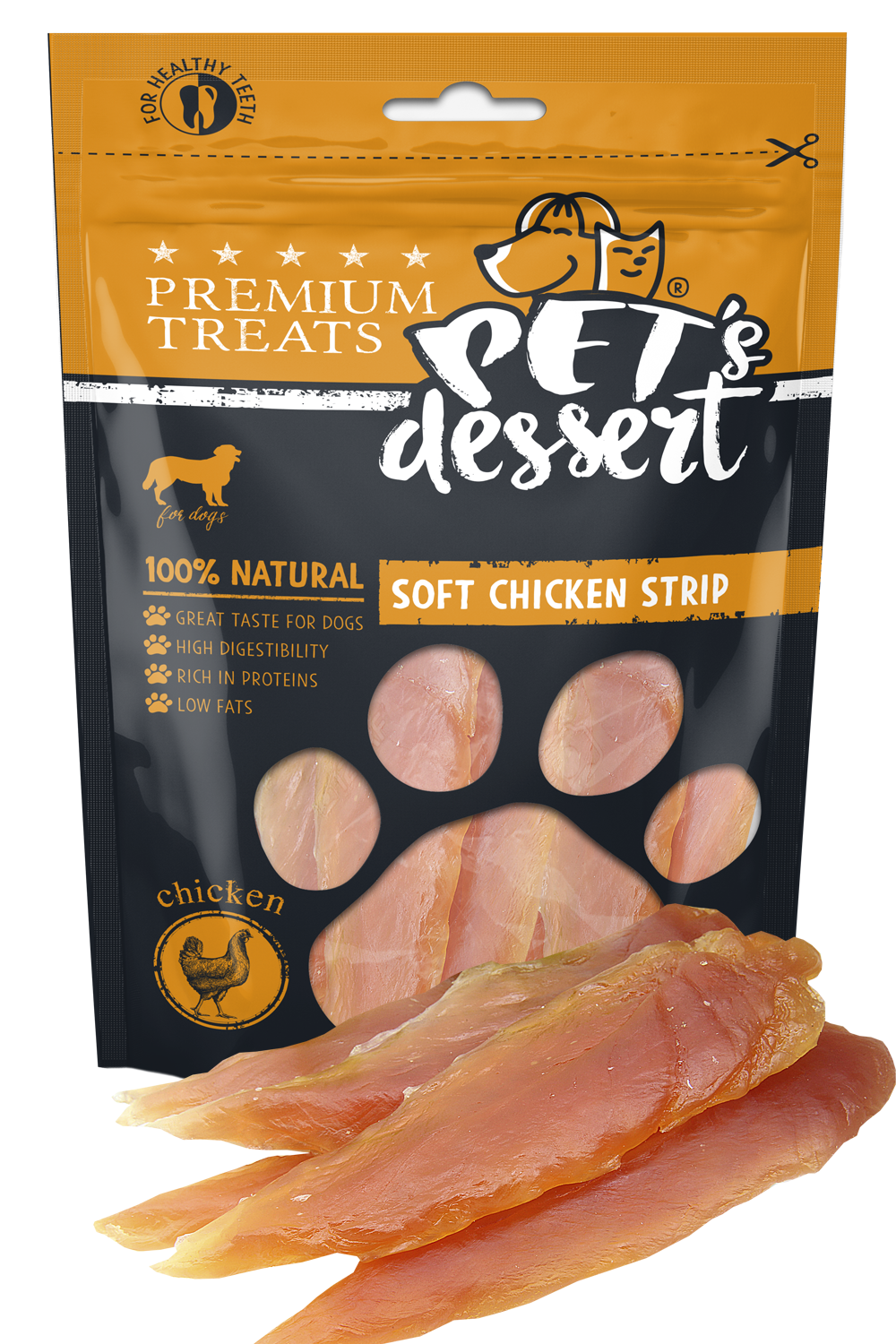 Pet's Dessert Dog Soft Chicken Strips LSC-01