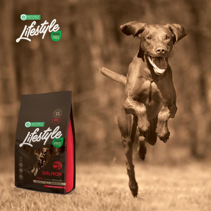 Nature's Protection Lifestyle Grain Free Adult Dog All Breed cu Somon