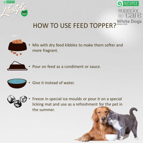 Superior Care White Dogs Wellness Soup cu Ton si Somon