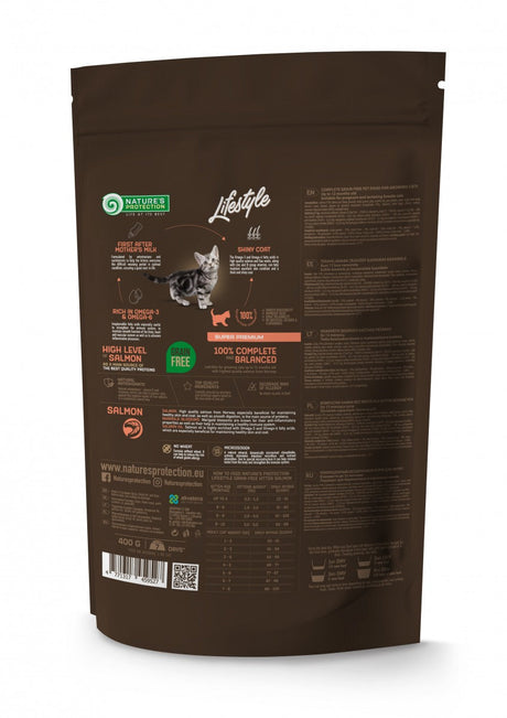 Nature's Protection Lifestyle Grain Free Kitten cu Somon