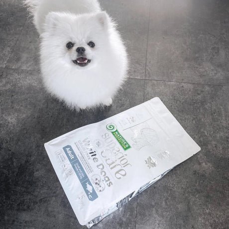Superior Care White Dogs Grain Free Small&Mini Breeds Adult cu Peste Alb