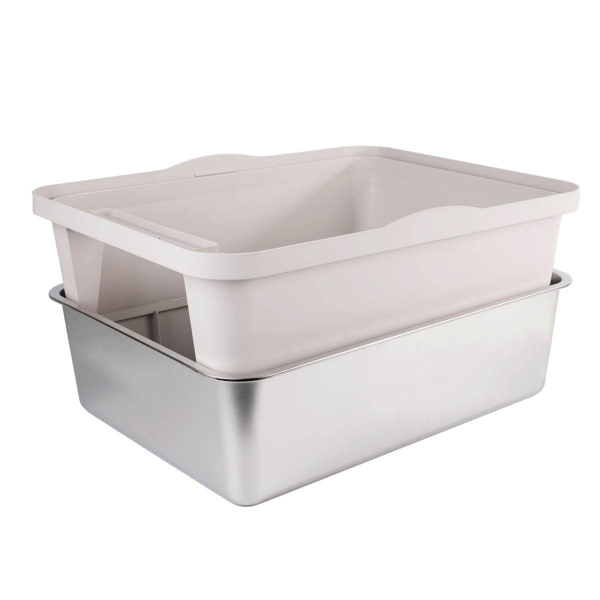 Afp Go Fresh Cat Litter Box din Otel Inoxidabil