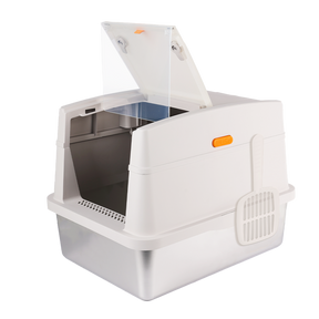 Afp Go Fresh Cat Litter Box din Otel Inoxidabil