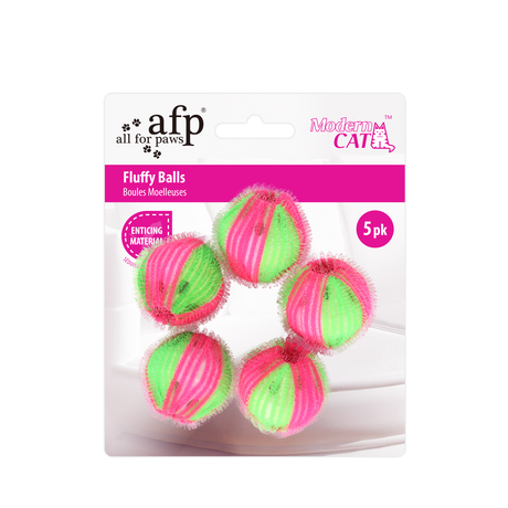 Afp Modern Cat Fluffy Balls Set 5 Buc