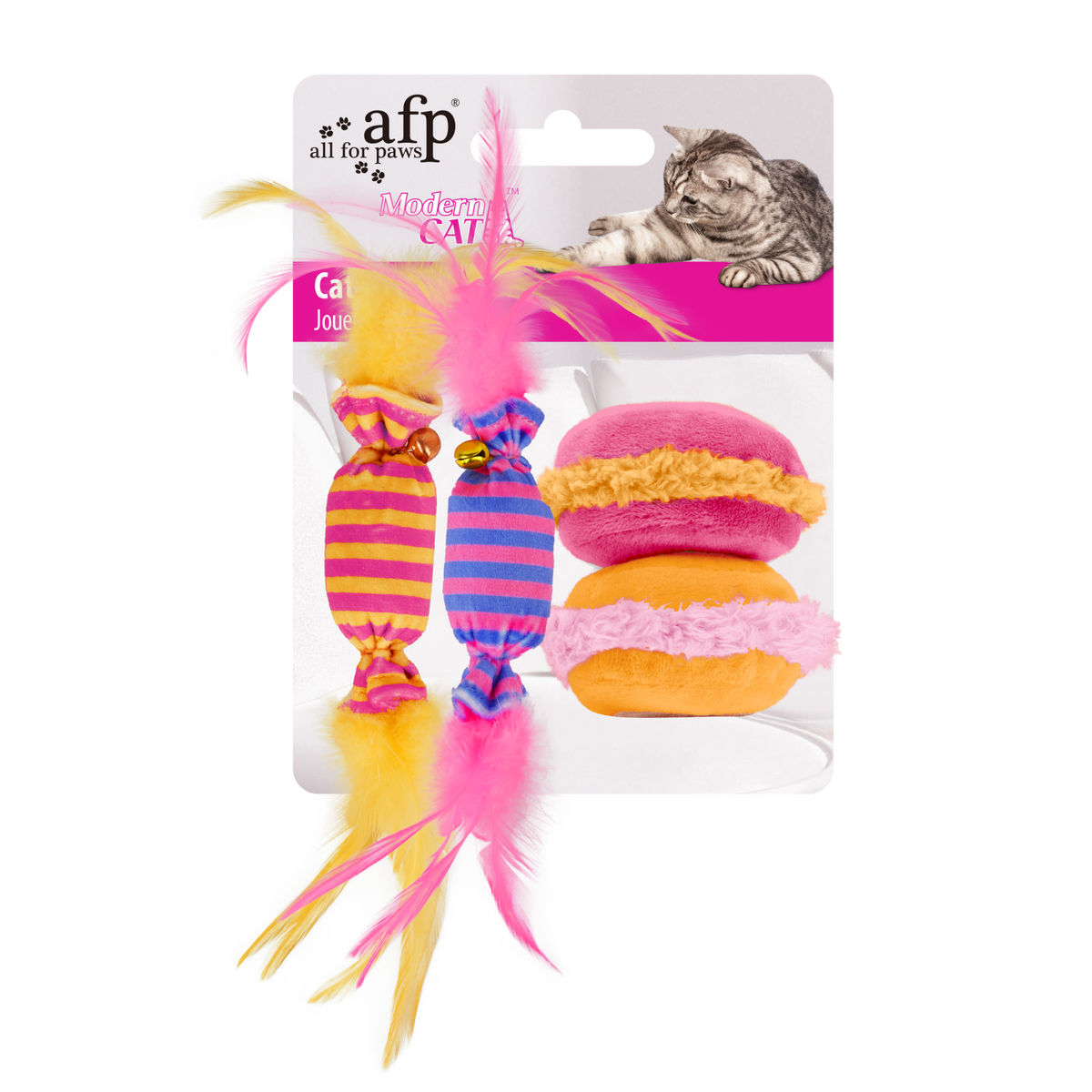 Afp Modern Cat Sweet Dessert Platter Set 4 Jucarii pentru Pisici