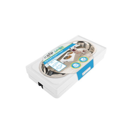 All for Paws Adjustable Double Feeder cu Doua Boluri 2x750 ML