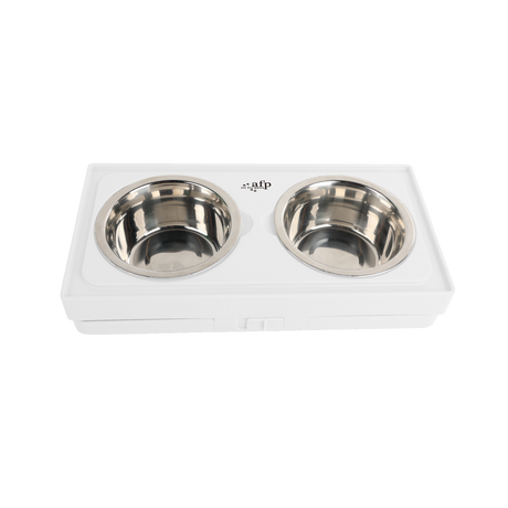 All for Paws Adjustable Double Feeder cu Doua Boluri 2x750 ML