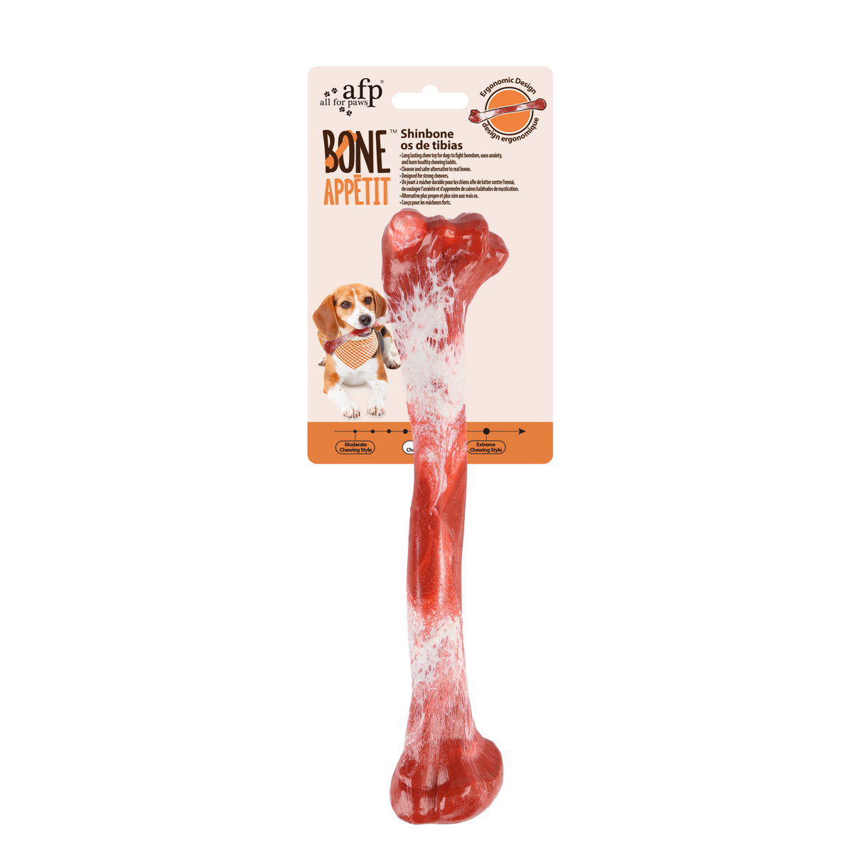 All for paws Jucarie Bone Appetite Shinbone pentru Caini