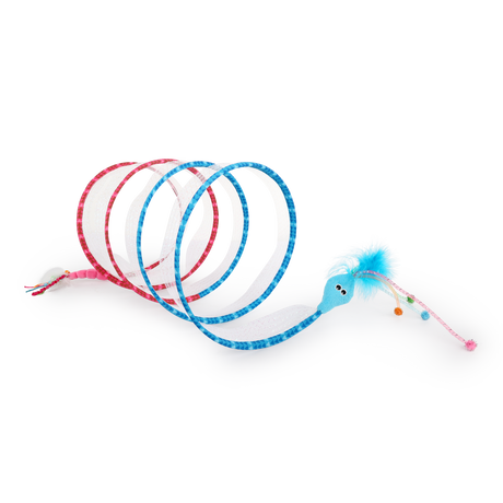 Afp All for Paws Jucarie Tunel Spiral Roz/Albastru pentru Pisici - imagine 2