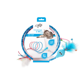 Afp All for Paws Jucarie Tunel Spiral Roz/Albastru pentru Pisici - imagine 1