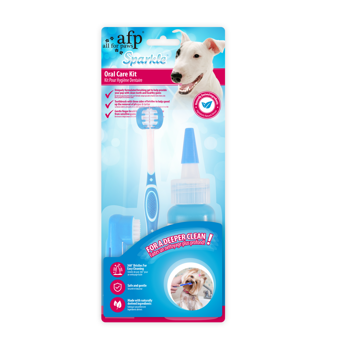 All for Paws Sparkle Oral Care Kit pentru Caini si Pisici