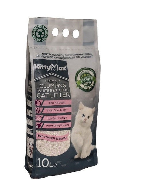 Asternut Igienic Premium KittyMax Baby Powder pentru Pisici