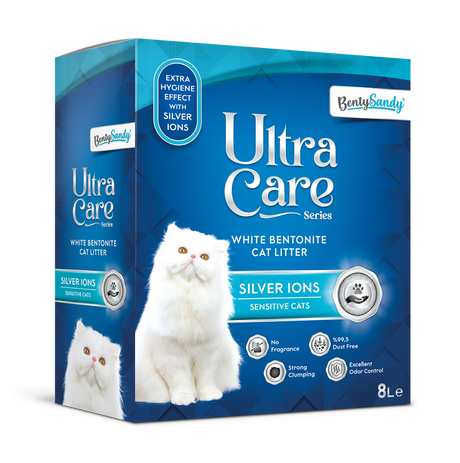 Asternut Igienic Ultra Care Ioni de Argint pentru Pisici Sensibile