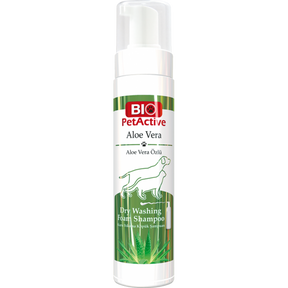 Bio PetActive Bio PetActive Aloe Vera Dry Washing Foam Shampoo 200Ml