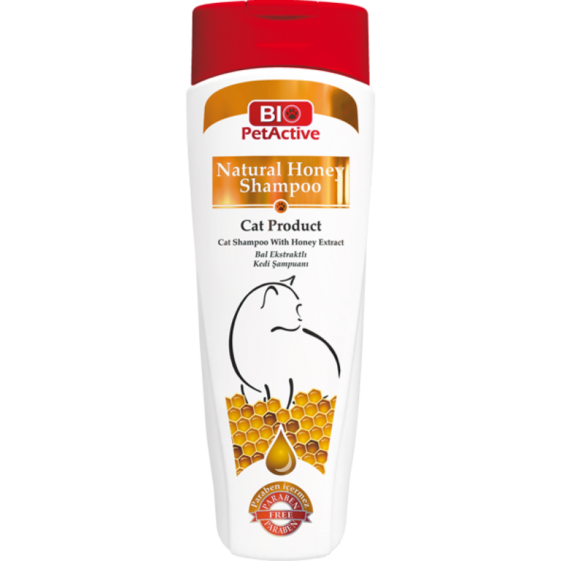 Bio PetActive Natural Honey Shampoo Cats 400 Ml