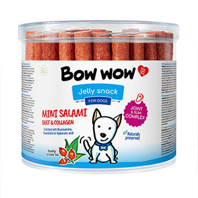 Bow Wow Bow Wow Recompense pentru caini mini salam cu vita si colagen 60buc/box - imagine 1