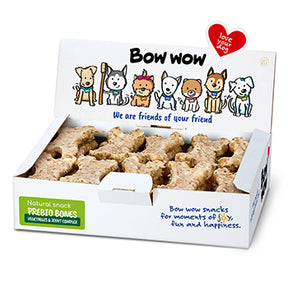 Bow Wow Bow Wow Recompense pentru caini, os natural cu legume, condroitina si glucozamina, 30buc/box - imagine 1