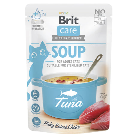 Brit Care Brit Care Adult Sterilised Cat Supa cu Ton 75 Gr