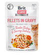 Brit Care Brit Care Cat Fillets in Gravy With Tender Turkey and Savory Salmon Plic 85 G - imagine 1