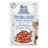 Brit Care Brit Care Cat Sterilised Fillets Hearty Duck & Tender Turkey in Jelly - imagine 1
