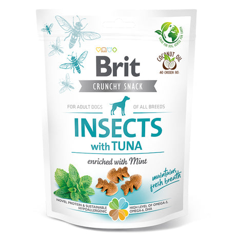 Brit Care Brit Care Crunchy Cracker Insects Tuna with Mint 200 Gr
