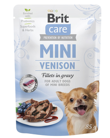 Brit Care Brit Care Dog Mini Venison Fillets in Gravy Plic