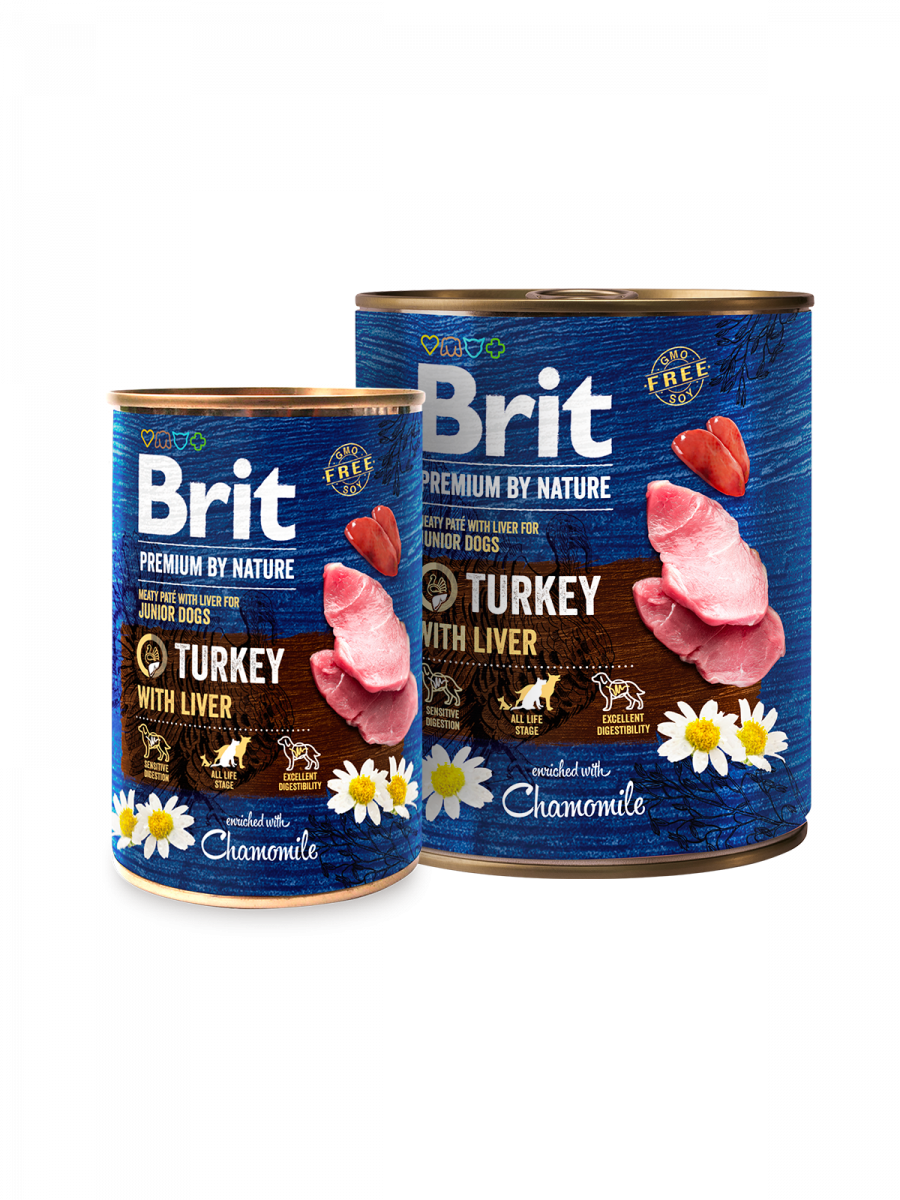 Brit Premium Brit Premium by Nature Junior Turkey with Liver Conserva