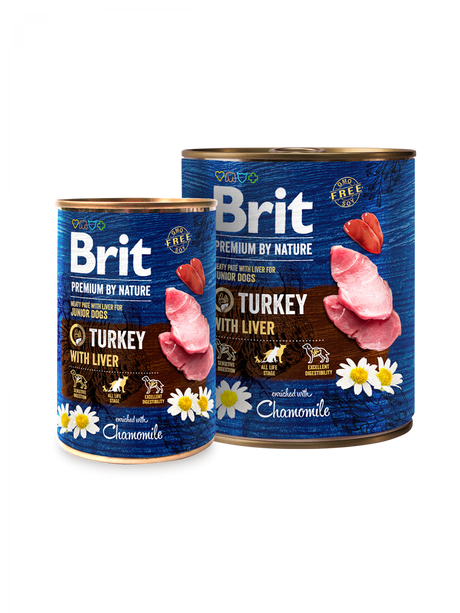 Brit Premium Brit Premium by Nature Junior Turkey with Liver Conserva