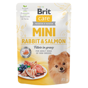 Brit Care Brit Care Dog Mini Rabbit and Salmon Fillets in Gravy Plic 85 G