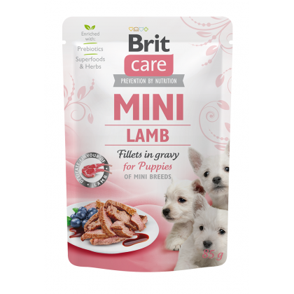 Brit Care Brit Care Dog Mini Puppy Lamb Fillets in Gravy Plic 85 g - imagine 1