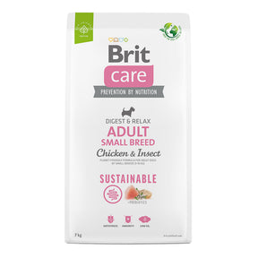 Brit Care Brit Care Dog Sustainable Adult Small Breed cu Pui si Insecte
