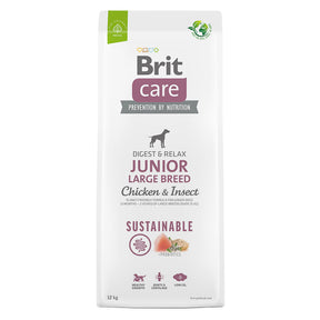 Brit Care Brit Care Dog Sustainable Junior Large Breed cu Pui si Insecte
