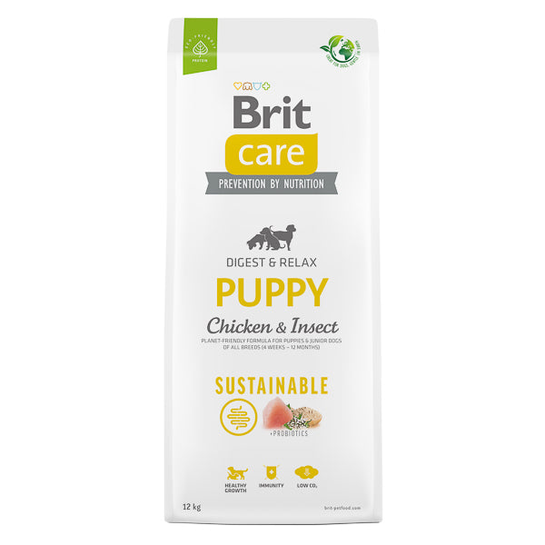 Brit Care Brit Care Dog Sustainable Puppy cu Pui si Insecte