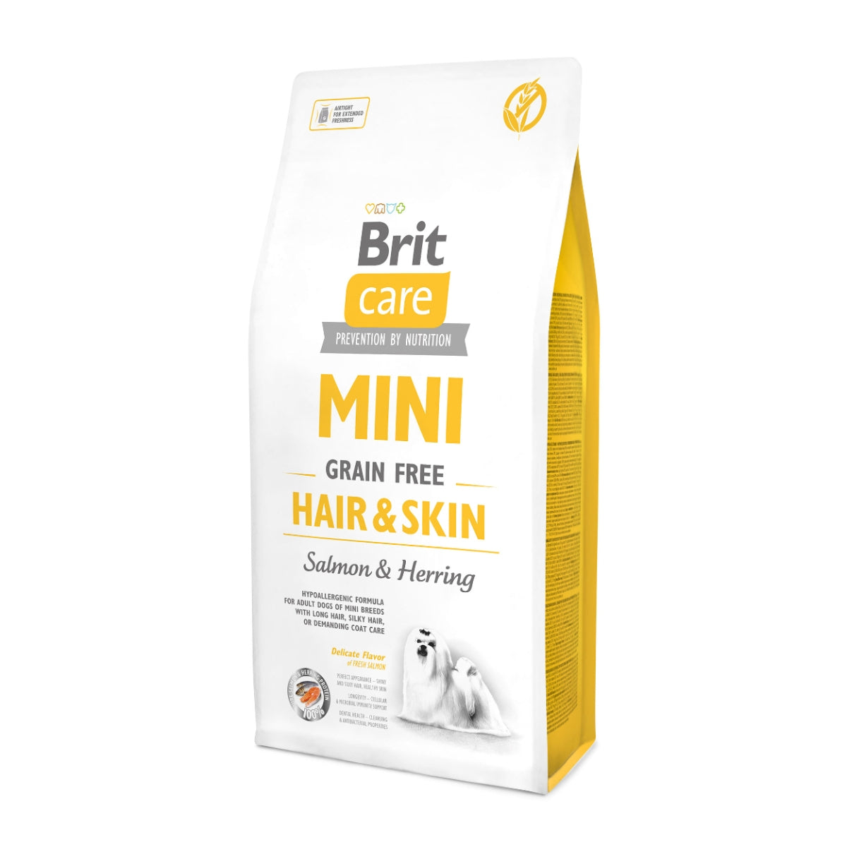 Brit Care Brit Care Mini Grain Free Hair and Skin Somon si Hering - imagine 1