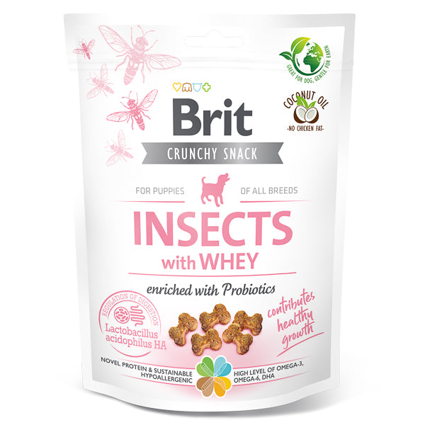 Brit Care Brit Care Puppy Crunchy Snack Insects With Whey