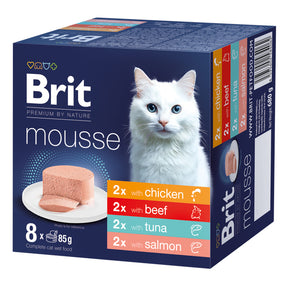 Brit Premium by Nature Cat Mousse Multipack 8 x 85 g