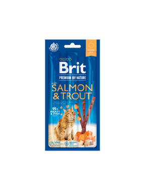 Brit Premium Brit Premium By Nature Cat Sticks With Salmon and Trout (3 sticks) - imagine 1