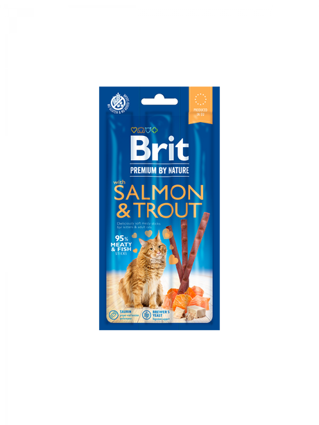 Brit Premium Brit Premium By Nature Cat Sticks With Salmon and Trout (3 sticks) - imagine 1