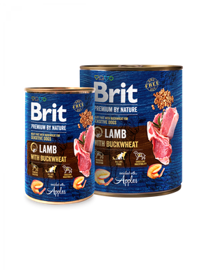 Brit Premium Brit Premium by Nature Dog Lamb with Buckwheat Conserva - imagine 1