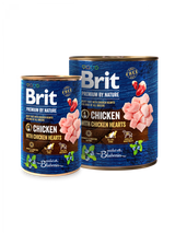 Brit Premium Brit Premium by Nature Dog Adult Chicken with Hearts Conserva - imagine 1