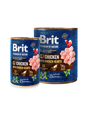 Brit Premium Brit Premium by Nature Dog Adult Chicken with Hearts Conserva - imagine 1