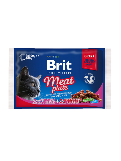 Brit Premium Brit Premium Cat Adult Carne Multipack(4x100g)