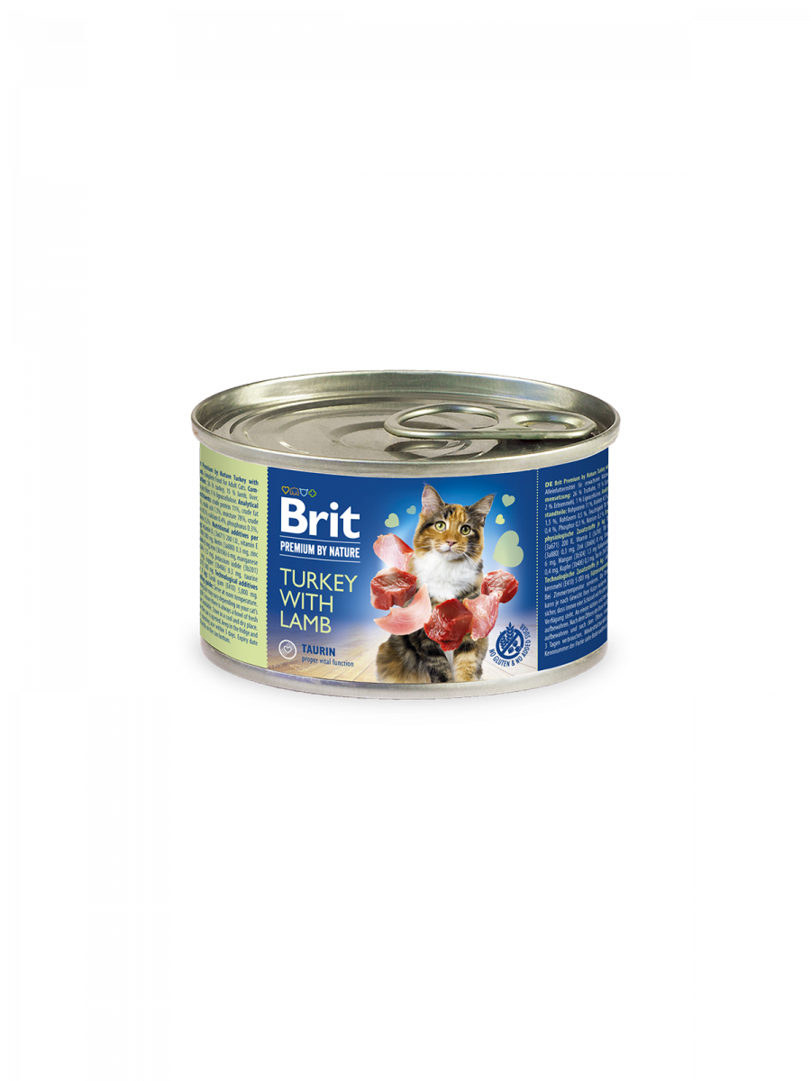 Brit Premium Brit Premium Cat Adult Curcan cu Miel Conserva 200 Gr - imagine 1