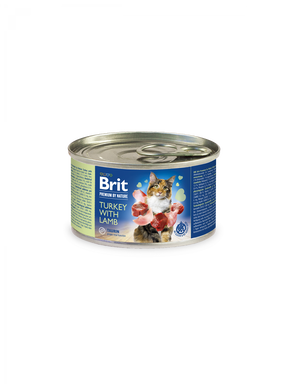Brit Premium Brit Premium Cat Adult Curcan cu Miel Conserva 200 Gr - imagine 1