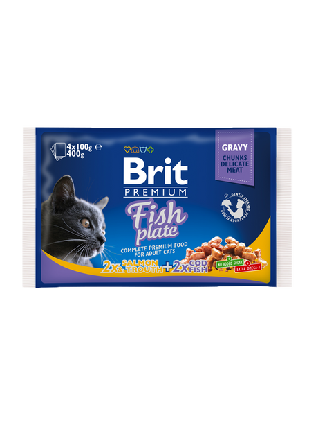 Brit Premium Brit Premium Cat Adult Peste Multipack(4x100g)
